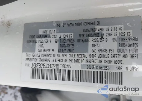 2018 Mazda Cx-5 Touring из США, поврежденный, VIN JM3KFBCM5J0302216